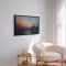 H�ndlavet maleri med sort ramme - Urban Sunset II - Mixed media