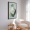 H�ndlavet maleri med sort ramme - Green Reverie - Mixed media