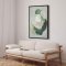 H�ndlavet maleri med sort ramme - Green Reverie - Mixed media