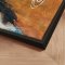H�ndlavet maleri med sort ramme - Between the Lines - Mixed media
