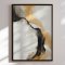 H�ndlavet maleri med sort ramme - The Shape of Sound - Mixed media