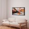 H�ndlavet maleri med sort ramme - Velvet Collision - Mixed media