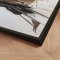 H�ndlavet maleri med sort ramme - Sandstorm Bloom - Mixed media