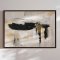H�ndlavet maleri med sort ramme - Shifting Silence - Mixed media