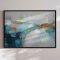 H�ndlavet maleri med sort ramme - Northern Calm - Mixed media
