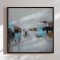 H�ndlavet maleri med sort ramme - Quiet Edges - Mixed media