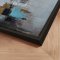 H�ndlavet maleri med sort ramme - Quiet Edges - Mixed media