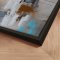 H�ndlavet maleri med sort ramme - Quiet Edges II - Mixed media