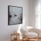 H�ndlavet maleri med sort ramme - Fragments of Calm II - Mixed media