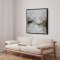H�ndlavet maleri med sort ramme - Fragments of Calm - Mixed media