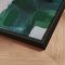 H�ndlavet maleri med sort ramme - Soft Geometry ll - Mixed media