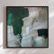 H�ndlavet maleri med sort ramme - Soft Geometry - Mixed media