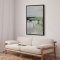 H�ndlavet maleri med sort ramme - Faded Shoreline ll - Mixed media