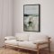 H�ndlavet maleri med sort ramme - Faded Shoreline - Mixed media