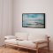 H�ndlavet maleri med sort ramme - Coastal Whisper - Mixed media