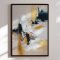 H�ndlavet maleri med sort ramme - Soft Rebellion - Mixed media