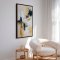 H�ndlavet maleri med sort ramme - Soft Rebellion - Mixed media