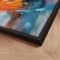 H�ndlavet maleri med sort ramme - Abstract Storm VI - Mixed media