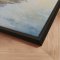 Handmade panting with frame - Waterside Escape - Mixed media