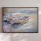 Handmade panting with frame - Waterside Escape - Mixed media