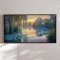 Handmade painting with frame - Willow Reflections - Mixed media