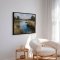 Handmade panting with frame - Silent Meadow - Mixed media