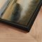 Handmade panting with frame - Quiet Waters - Mixed media