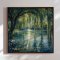 Handmade panting with frame - Whispering Waters - Mixed media
