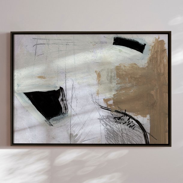 Handmade painting in frame - Motion - Dan Hobday - Mixed media