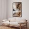 H�ndlavet maleri med ramme - Abstract Earthquake - Dan Hobday - Mixed media
