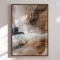 H�ndlavet maleri med ramme - Abstract Earthquake - Dan Hobday - Mixed media
