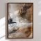 H�ndlavet maleri med ramme - Abstract Earthquake - Dan Hobday - Mixed media