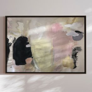 Handmade painting in frame - Courage and Celebration - Kristin Brin - Mixed media