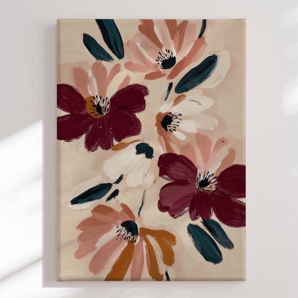L�rredstryk - Blush and Burgundy Blooms - Nadjaa