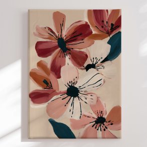 L�rredstryk - Blush Floral Painting - Nadjaa