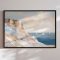 Handmade panting with frame - Coastal Sailboats - Julia Cheney - Mixed media