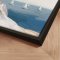 Handmade panting with frame - Coastal Sailboats - Julia Cheney - Mixed media