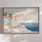 Handmade panting with frame - Coastal Sailboats - Julia Cheney - Mixed media