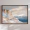 Handmade panting with frame - Coastal Sailboats - Julia Cheney - Mixed media