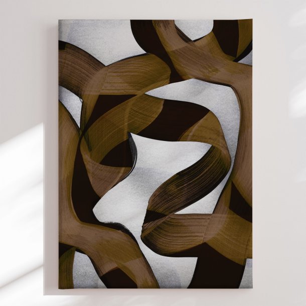 L�rredstryk - Brown Flowing Abstract - Mareike B�hmer