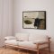 H�ndlavet maleri med ramme - Earthy Abstract Landscape - Dan Hobday - Mixed media