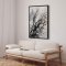 H�ndlavet maleri med ramme - Bare Winter Branches - HUGO - Mixed media