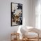 H�ndlavet maleri med ramme - Dynamic Textured Abstract - HUGO - Mixed media