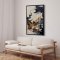 H�ndlavet maleri med ramme - Dynamic Textured Abstract - HUGO - Mixed media