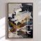 H�ndlavet maleri med ramme - Dynamic Textured Abstract - HUGO - Mixed media