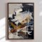 H�ndlavet maleri med ramme - Dynamic Textured Abstract - HUGO - Mixed media