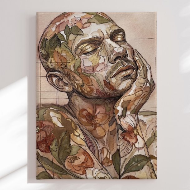 L�rredstryk - Floral Male Face - Julian Cross