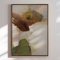 H�ndlavet maleri med ramme - Earthy Layers ll - Arohika Verma - Mixed media