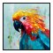 Handmade panting in frame - Parrot II