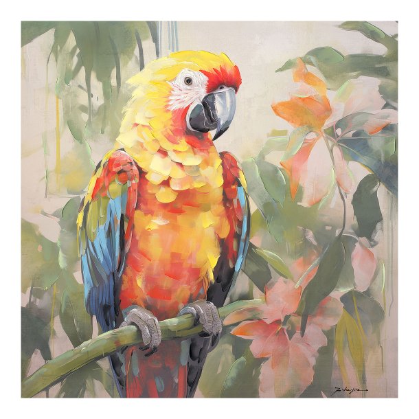 Handmade painting - Birdy - Mixed media
